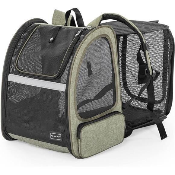 Cat Backpack Carrier,Dog Carrier Backpacks Expandable with Great Ventilation - Picture 7 of 7